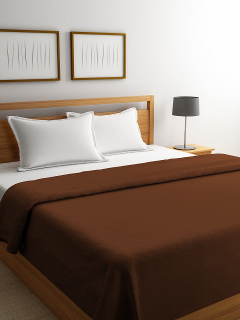 

Portico New York Brown Solid AC Room 270 GSM Double Bed Blanket