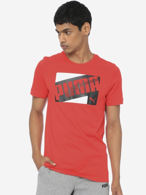 

Puma Men Red Printed Round Neck Graphic Tee XIV High Risk T-shirt