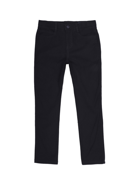 

Allen Solly Junior Boys Navy Blue Regular Fit Solid Regular Trousers