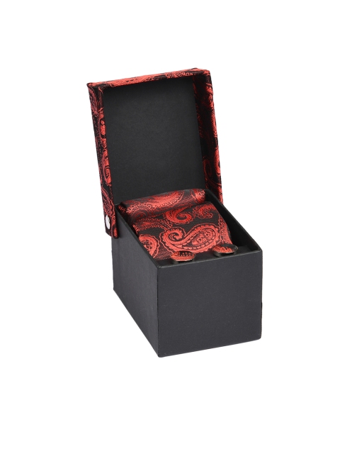 

Tossido Men Maroon & Silver-Toned Accessory Gift Set
