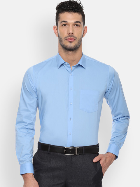 

Van Heusen Men Blue Slim Fit Solid Formal Shirt