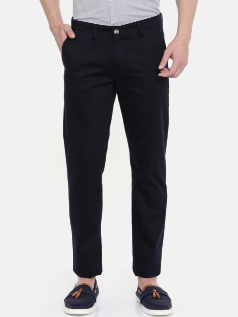 

Classic Polo Men Navy Blue Slim Fit Solid Regular Trousers
