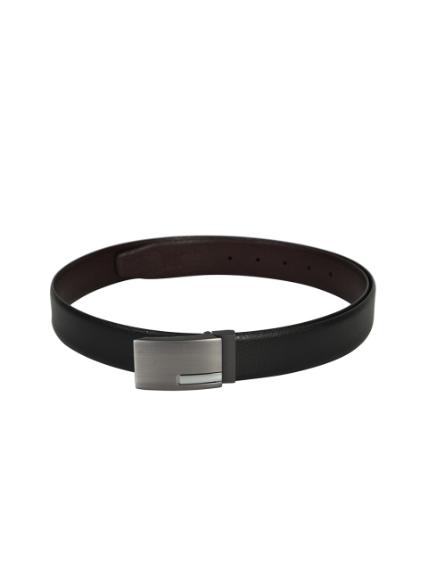 

Second SKIN Men Black & Brown Textured Reversible Genuine Leather Belt