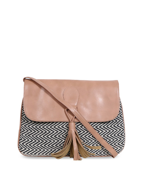 

Diwaah Multicoloured Self Design Handmade Sling Bag, Multi