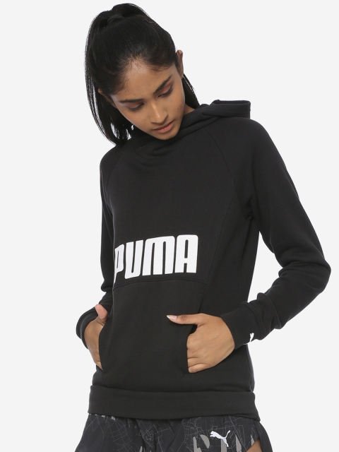 

Puma Women Black Printed Fav Hoodie Sweatshirt