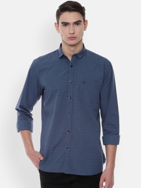 

Allen Solly Men Blue & Black Slim Fit Printed Casual Shirt