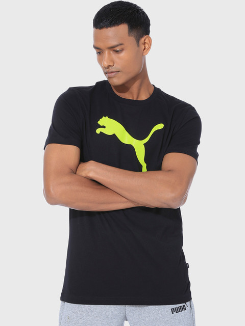 

Puma Men Black Tee XV Printed Round Neck T-shirt
