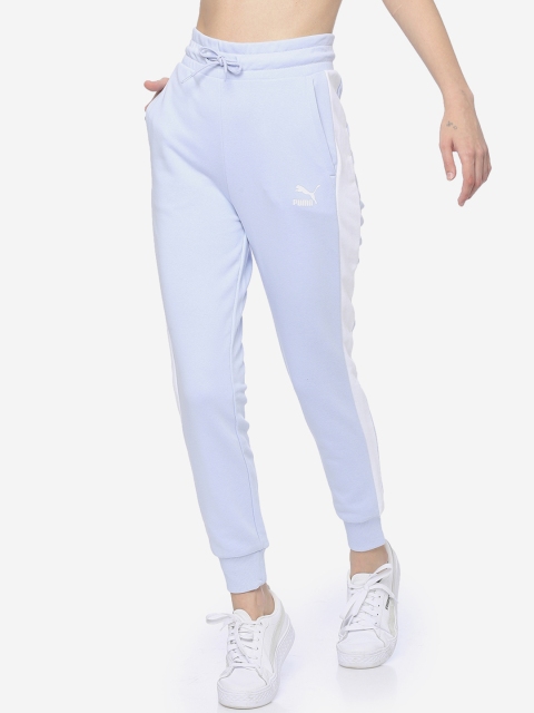 

Puma Women Blue Solid Straight-Fit Joggers