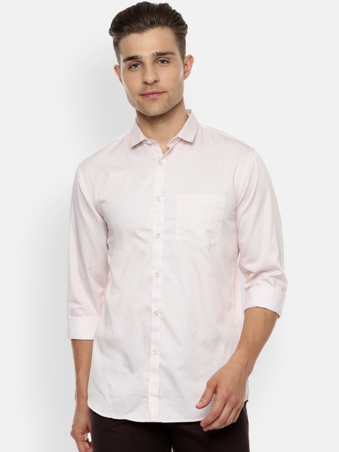 

Allen Solly Men White & Beige Slim Fit Printed Casual Shirt