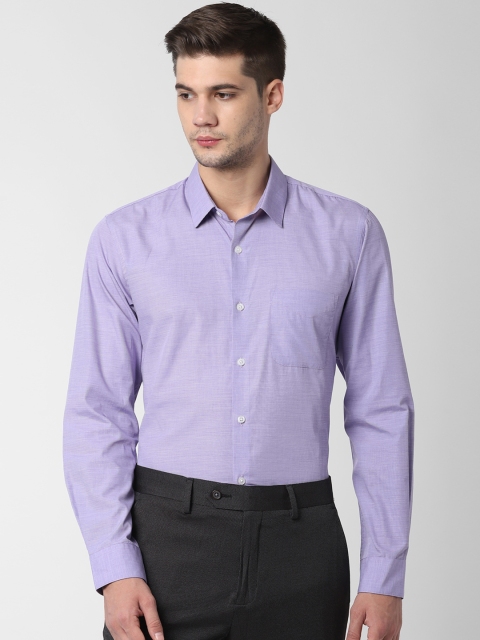 

Peter England Men Lavender Slim Fit Self Design Formal Shirt