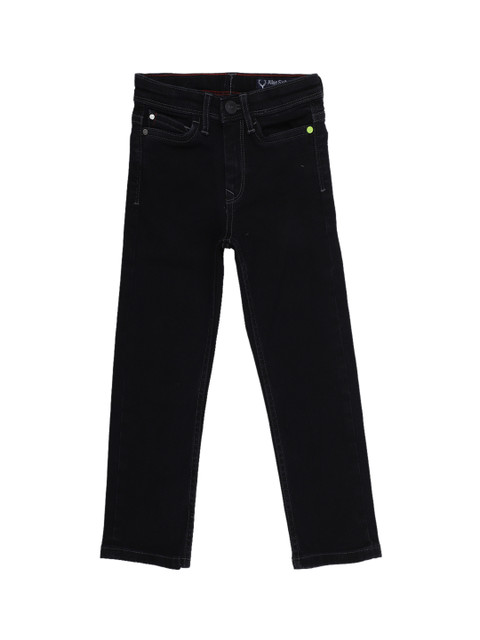 

Allen Solly Junior Boys Navy Blue Regular Fit Mid-Rise Clean Look Stretchable Jeans