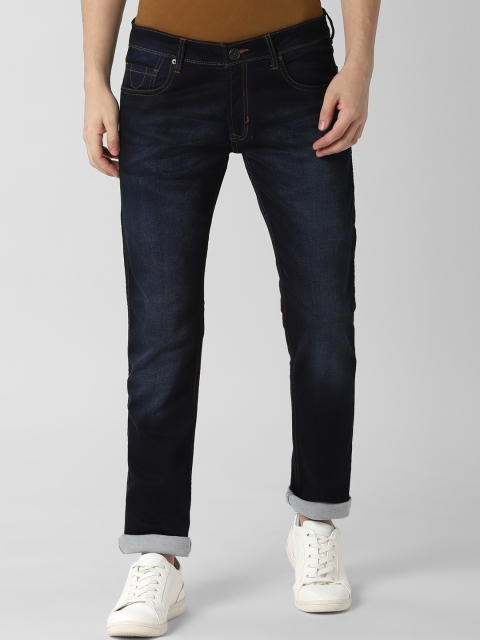 

Peter England Casuals Men Navy Blue Skinny Fit Mid-Rise Clean Look Jeans
