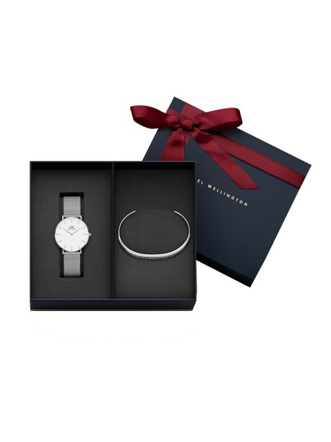 

Daniel wellington Unisex Petite Sterling 36mm & Classic Bracelet Watch Gift Set DW00500528, White
