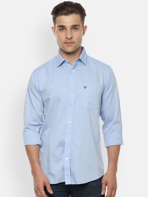 

Allen Solly Men Blue Slim Fit Solid Casual Shirt