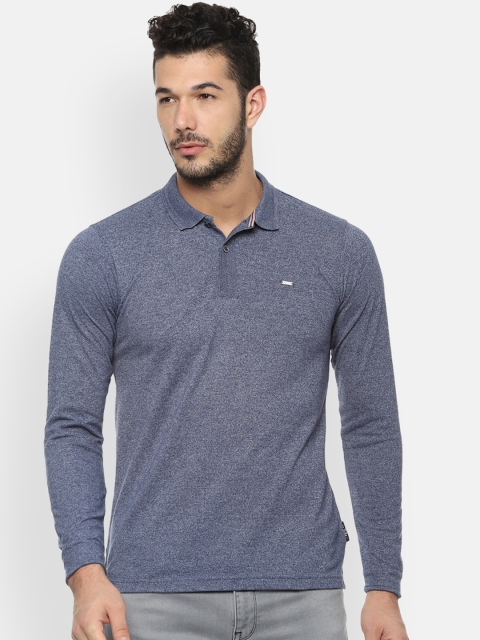 

Van Heusen Sport Men Blue Solid Polo Collar T-shirt