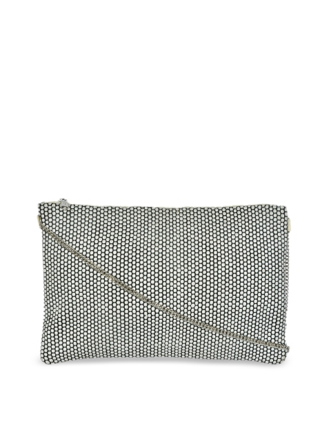

Diwaah Black & White Self Design Sling Bag