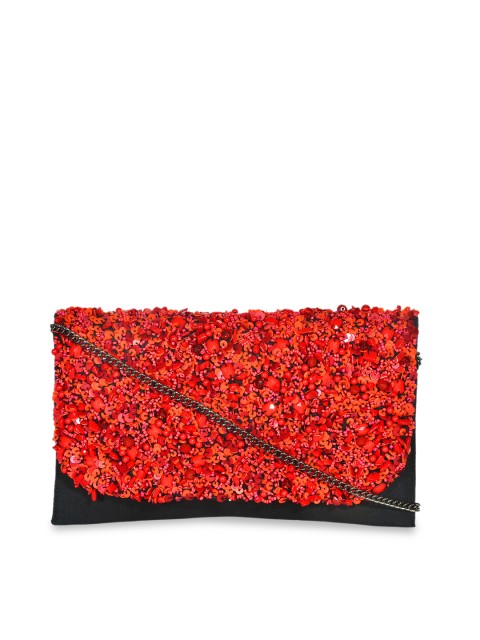 

Diwaah Women Red Embroidered Clutch
