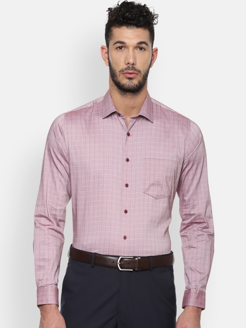 

Van Heusen Men Purple Slim Fit Checked Formal Shirt