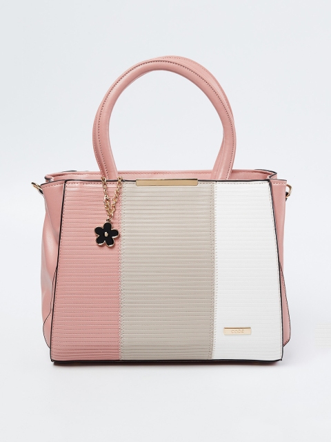 

CODE by Lifestyle Women Pink & Grey Colourblocked Shoulder Bag