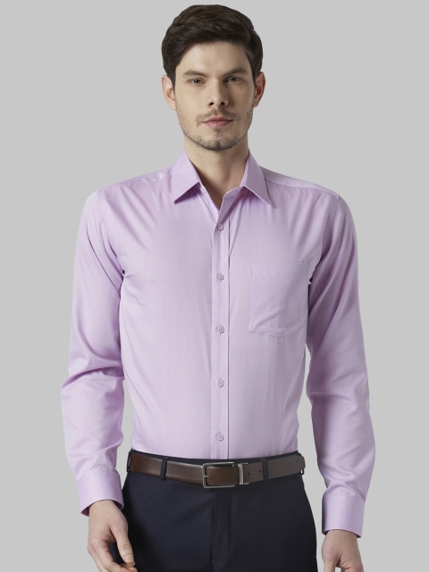 

Park Avenue Men Lavender Regular Fit Self Design Formal Shirt