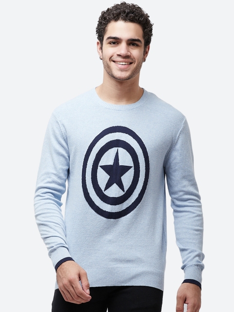 

Free Authority Captain America featured Blue Sweater for Men