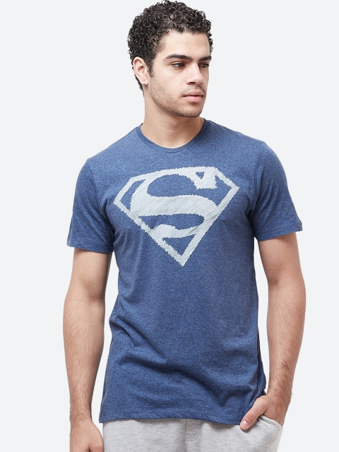 

Free Authority Men Blue Superman Printed Round Neck T-Shirt