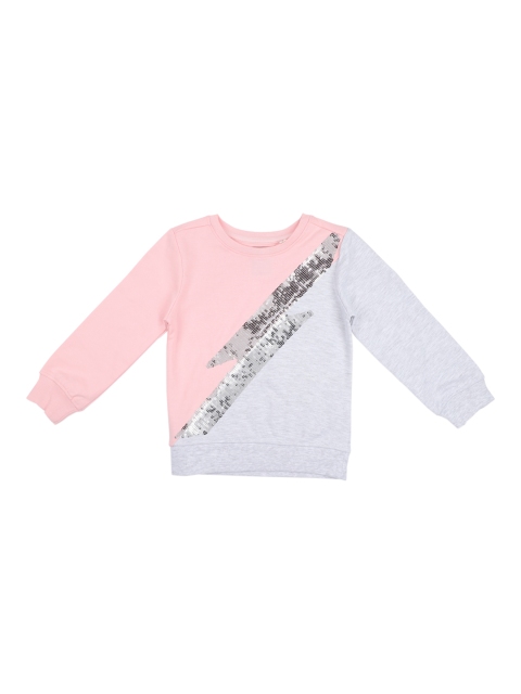 

Allen Solly Junior Girls Pink & Lavender Colourblocked Sweatshirt