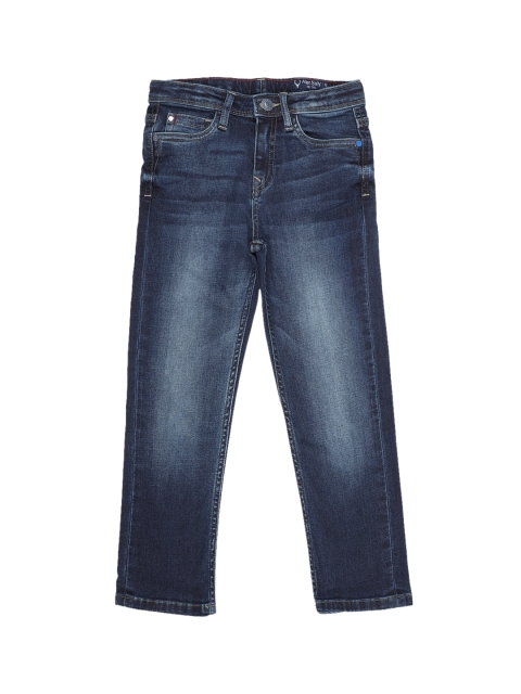 

Allen Solly Junior Boys Blue Regular Fit Mid-Rise Clean Look Jeans