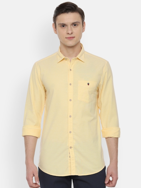 

Louis Philippe Sport Men Yellow Slim Fit Solid Casual Shirt
