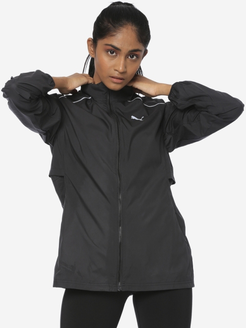 

Puma Women Black Solid Sporty Jacket