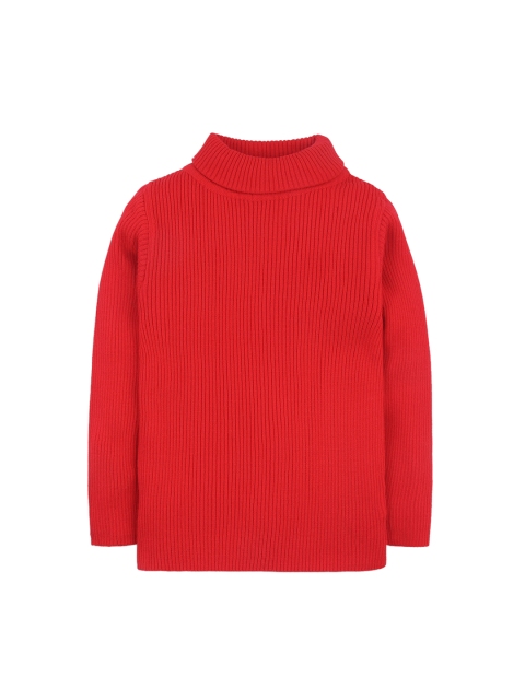 

RVK Kids Red Ribbed Pullover Sweater