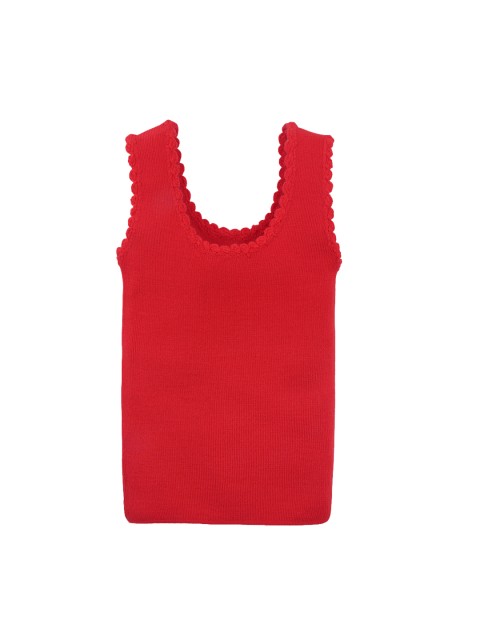 

RVK Kids Red Solid Sweater Vest