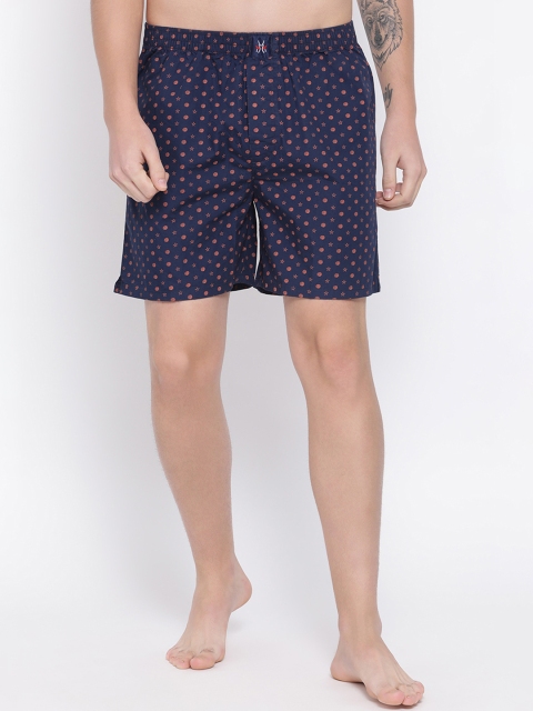 

Crimsoune Club Men Navy Blue Printed Boxers BX4067-3