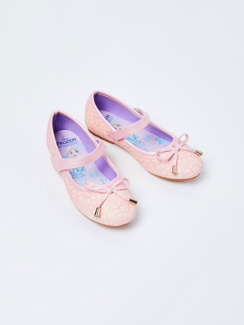 

Fame Forever by Lifestyle Girls Pink Textured Ballerinas
