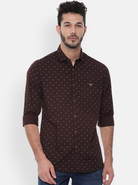 

Van Heusen Sport Men Brown Slim Fit Printed Casual Shirt