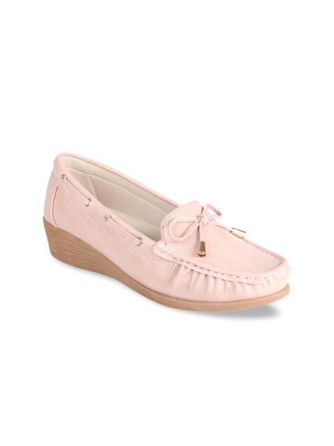 

Flat n Heels Women Pink Loafers
