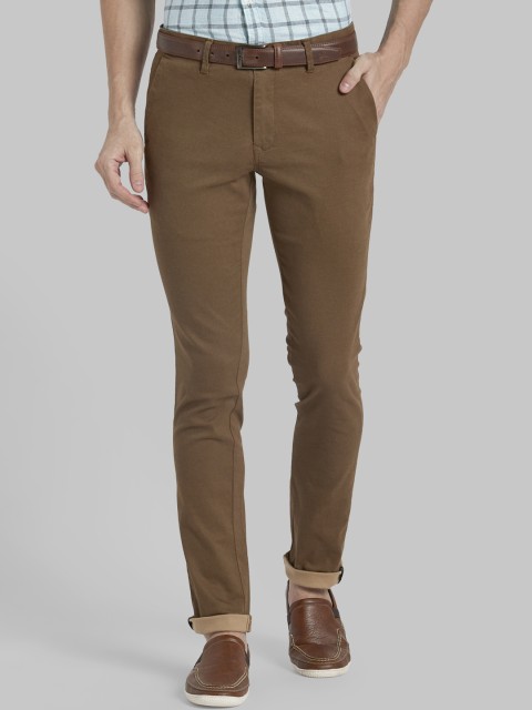 

Parx Men Brown Regular Fit Solid Regular Trousers