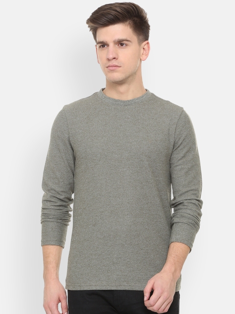 

Allen Solly Men Grey Solid Sweatshirt