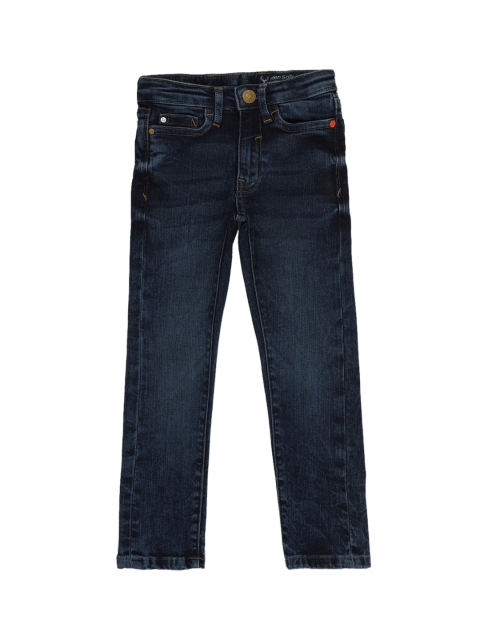 

Allen Solly Junior Boys Navy Blue Regular Fit Mid-Rise Clean Look Stretchable Jeans
