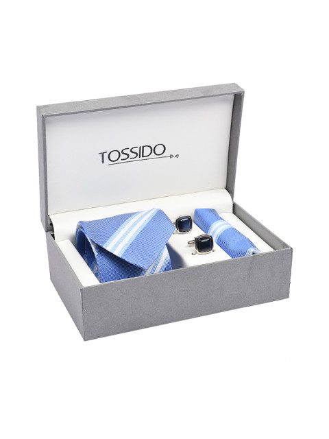 

Tossido Men Blue Accessory Gift Set