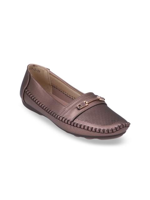 

pelle albero Women Bronze-Toned Loafers