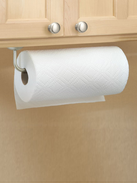 

INTERDESIGN Silver Classico Wall Mount Paper Towel Holder Satin, Beige