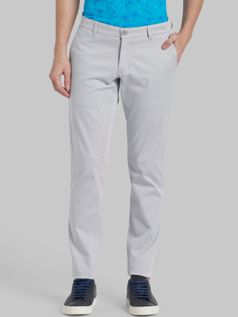 

Parx Men Grey Regular Fit Solid Regular Trousers