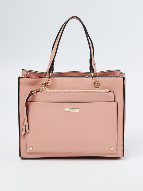 

CODE by Lifestyle Peach-Coloured Solid Shoulder Bag