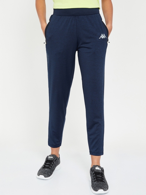 

Kappa Women Navy Blue Straight Fit Solid Regular Trackpants