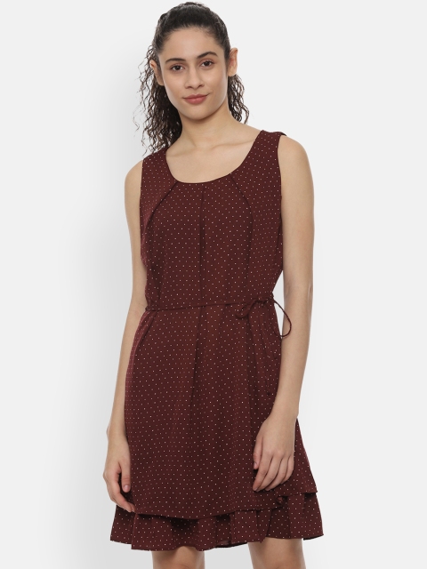 

Allen Solly Woman Women Printed Brown Fit and Flare Dress