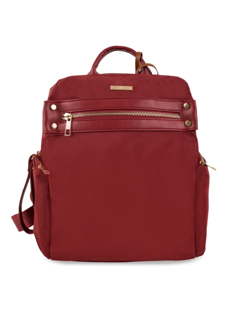 

Chumbak Women Maroon Solid Backpack