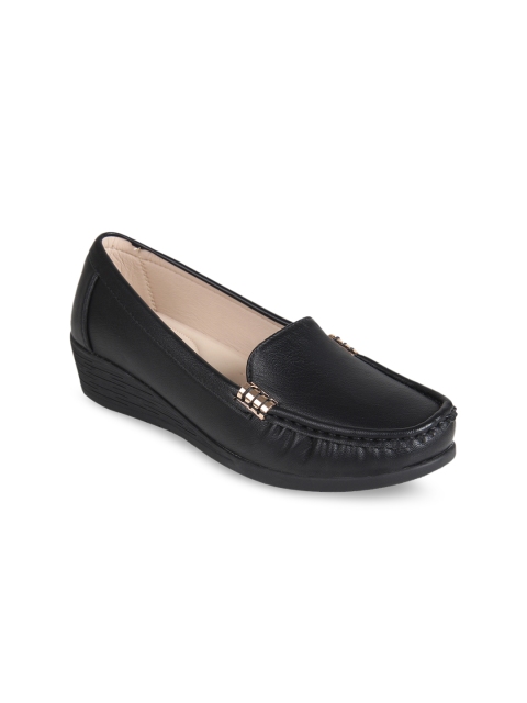 

Flat n Heels Women Black Loafers