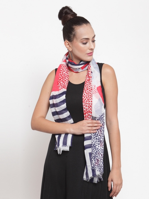 

J Style Women Red & White Printed Stole