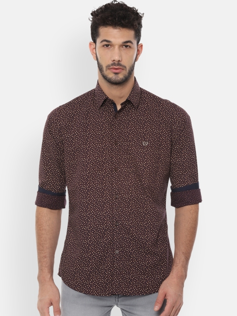 

Van Heusen Sport Men Brown Slim Fit Printed Casual Shirt